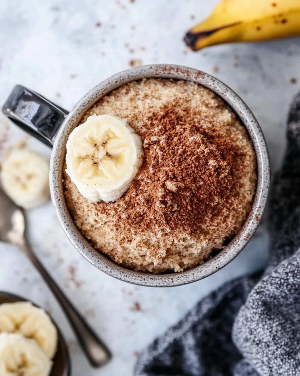 Delicious Easy Banana Bread Mug Cake Recipe shot
