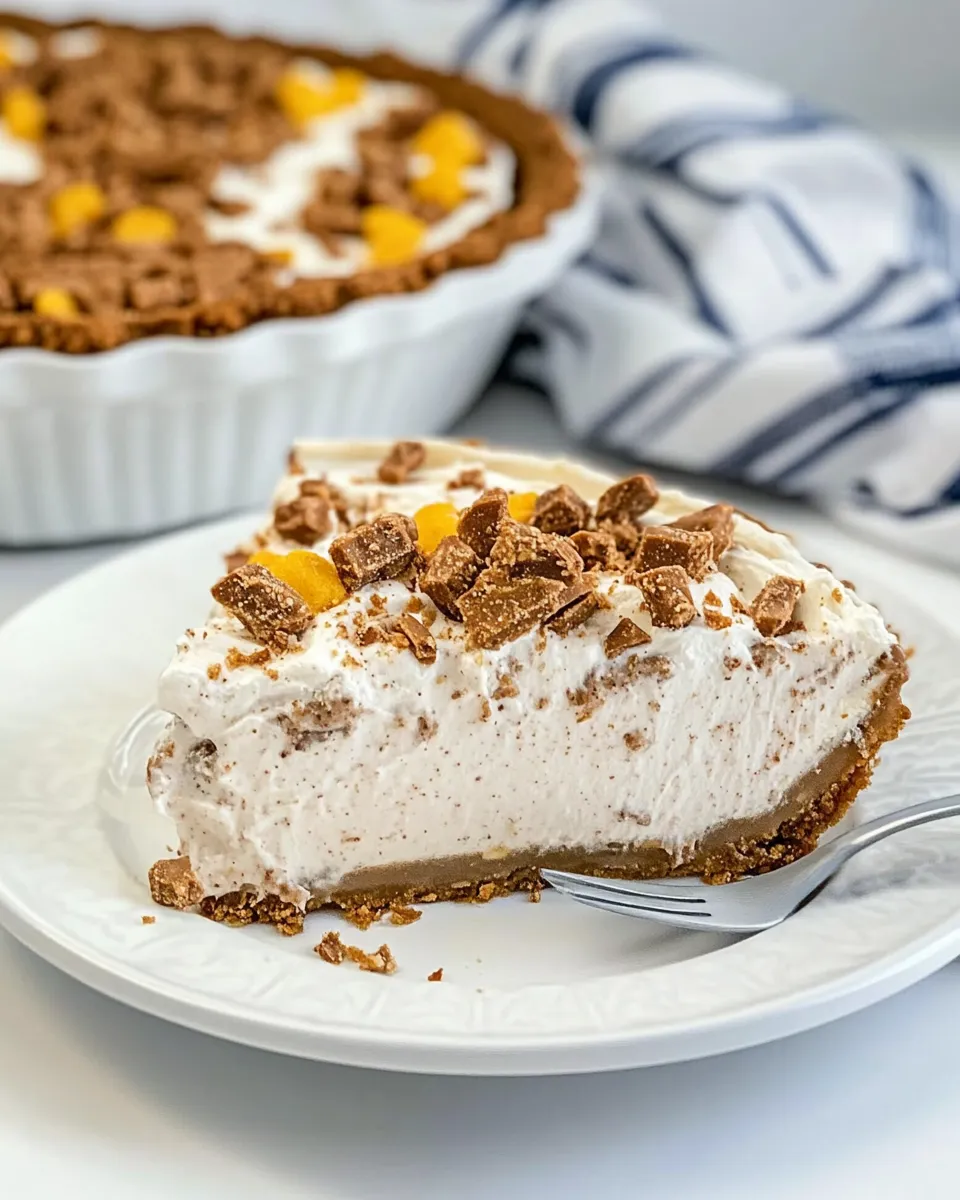 Delicious Easy Butterfinger Pie Recipe shot