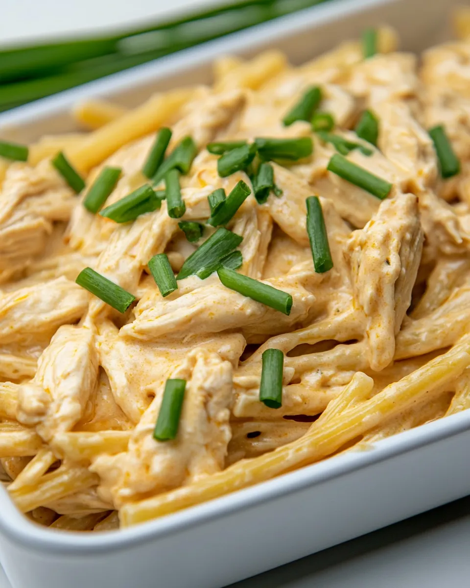 Delicious Easy Cheesy Buffalo Chicken Pasta recipe photo