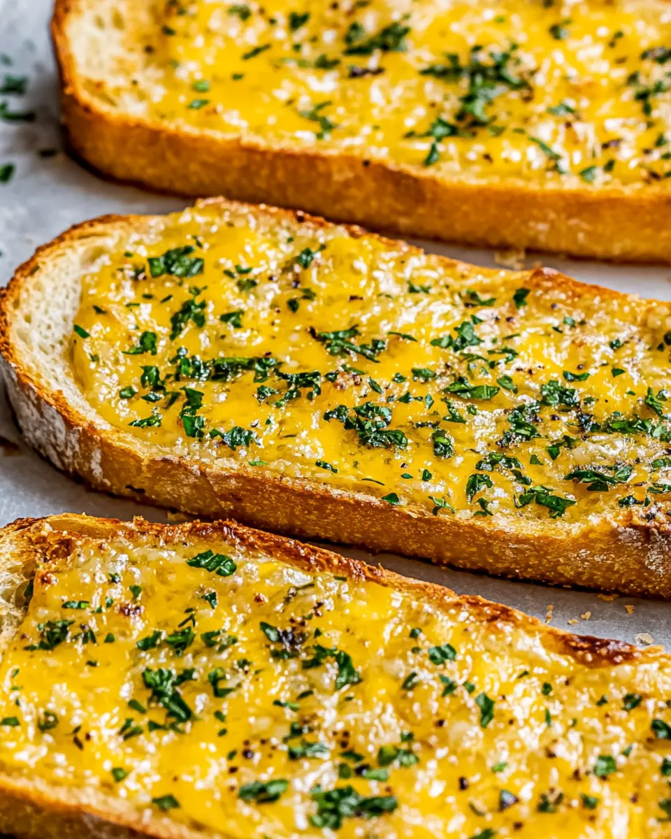 Classic Easy Cheesy Garlic Bread Recipe (Texas Toast Garlic Bread) image