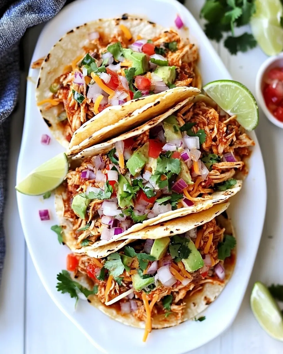 Homemade Easy Chicken Tacos Instant Pot photo