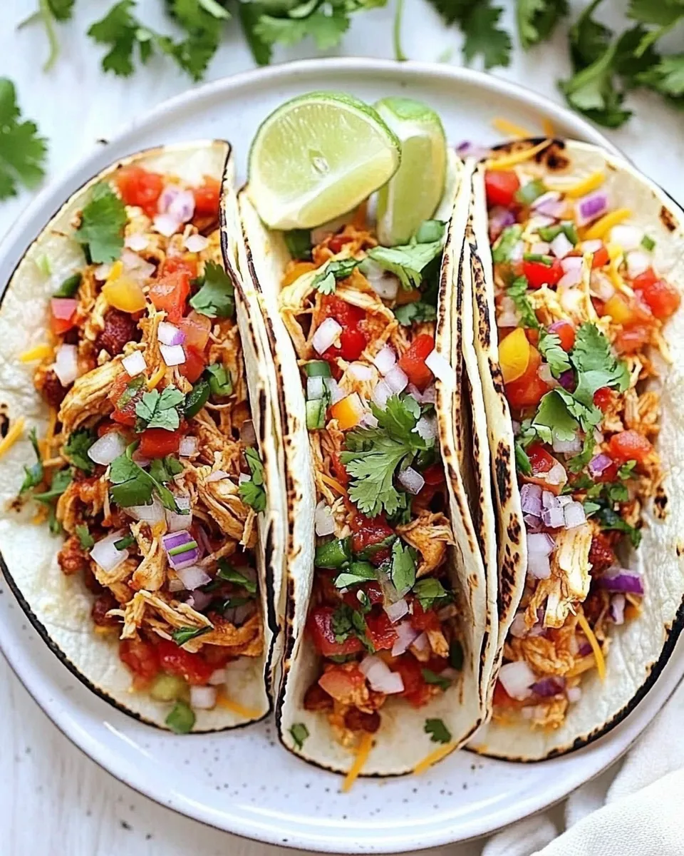 Delicious Easy Chicken Tacos Instant Pot recipe photo