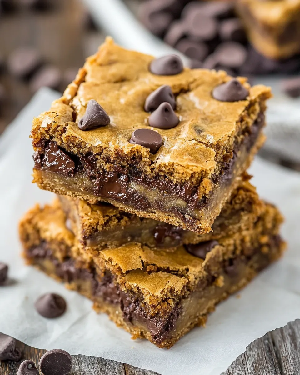 Classic Easy Chocolate Chip Cookie Bars image