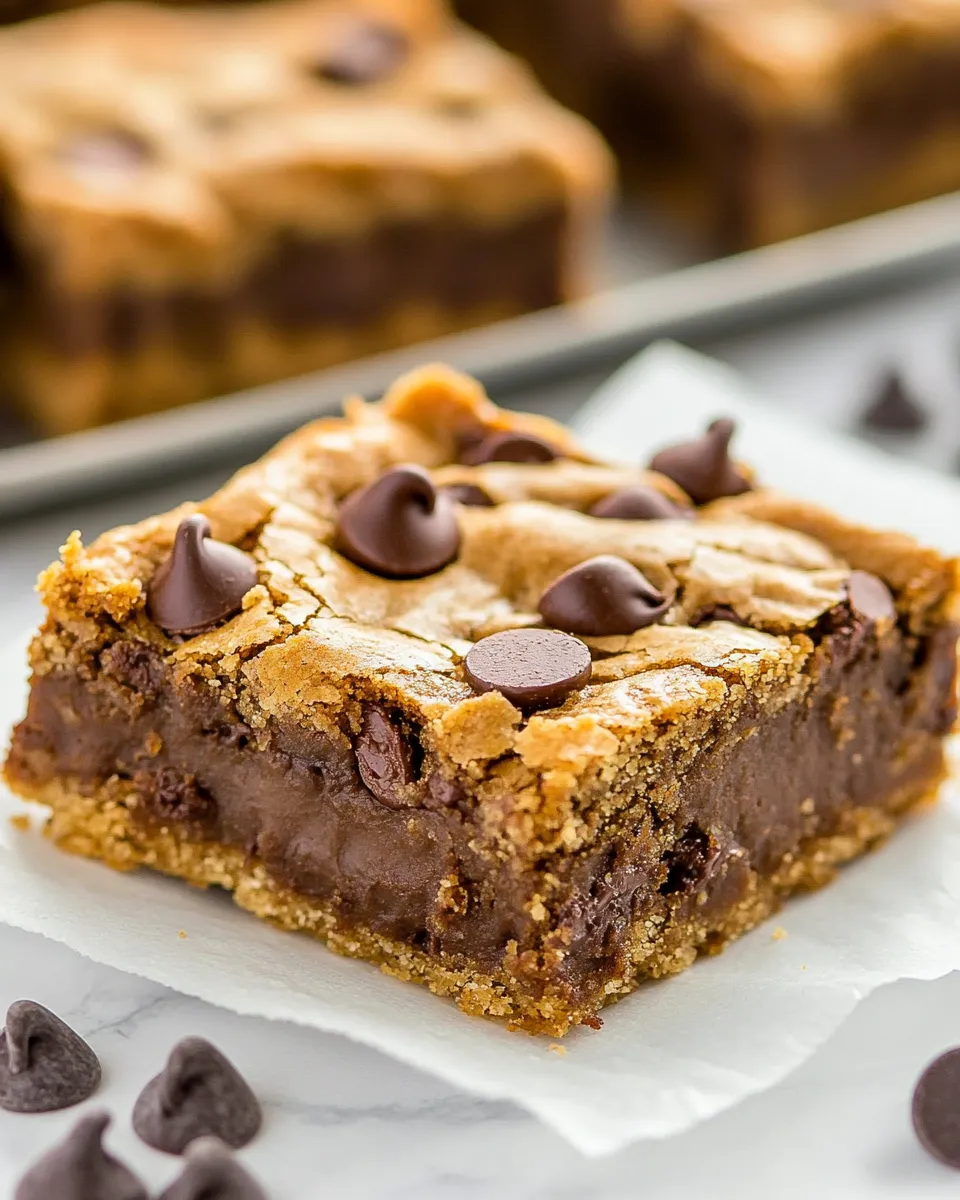 Delicious Easy Chocolate Chip Cookie Bars recipe photo