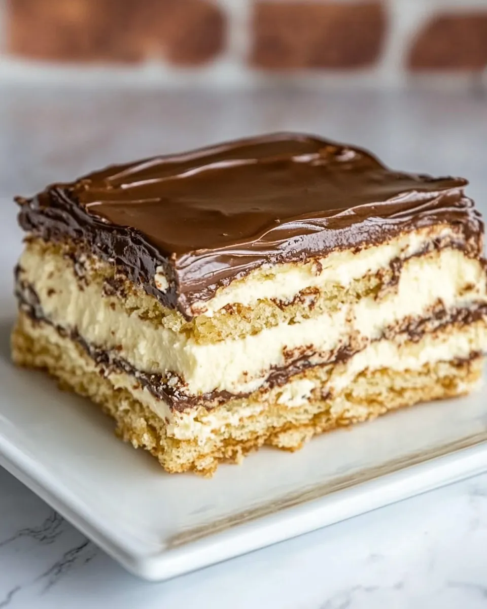 Homemade Easy Chocolate Eclair Cake photo