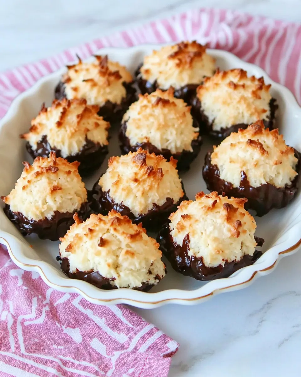 Quick Easy Coconut Macaroons shot