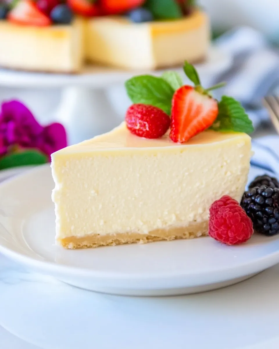 Delicious Easy Cottage Cheese Cheesecake Recipe (keto, low carb) image