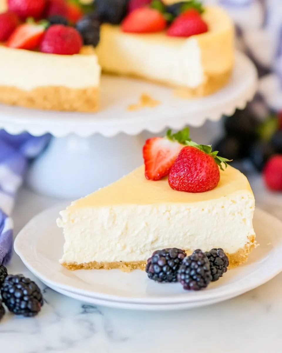 Quick Easy Cottage Cheese Cheesecake Recipe (keto, low carb) shot