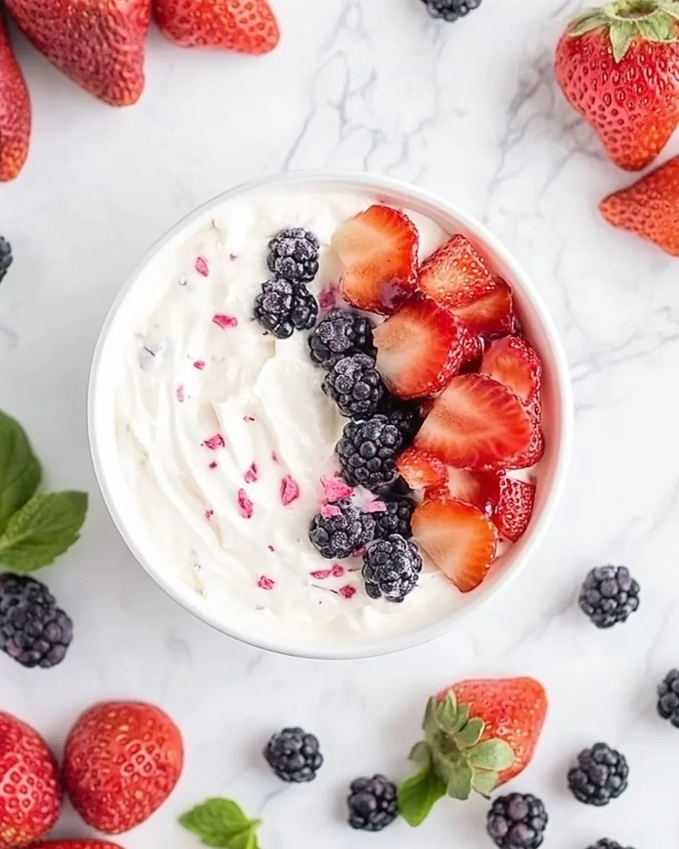 Homemade Easy Cream Cheese Fruit Dip (Made In 10 Minutes!) photo