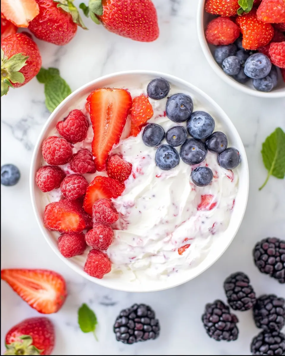 Classic Easy Cream Cheese Fruit Dip (Made In 10 Minutes!) image