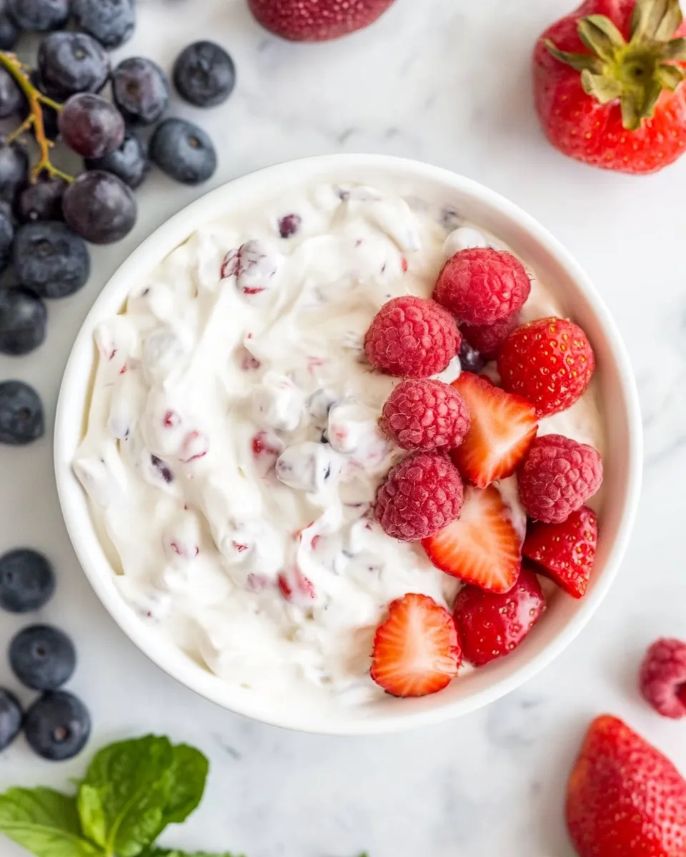 Quick Easy Cream Cheese Fruit Dip (Made In 10 Minutes!) shot