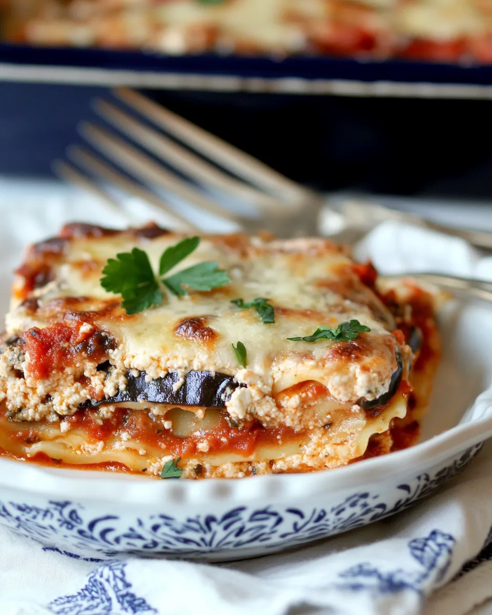 Classic Easy Eggplant Lasagna Recipe image