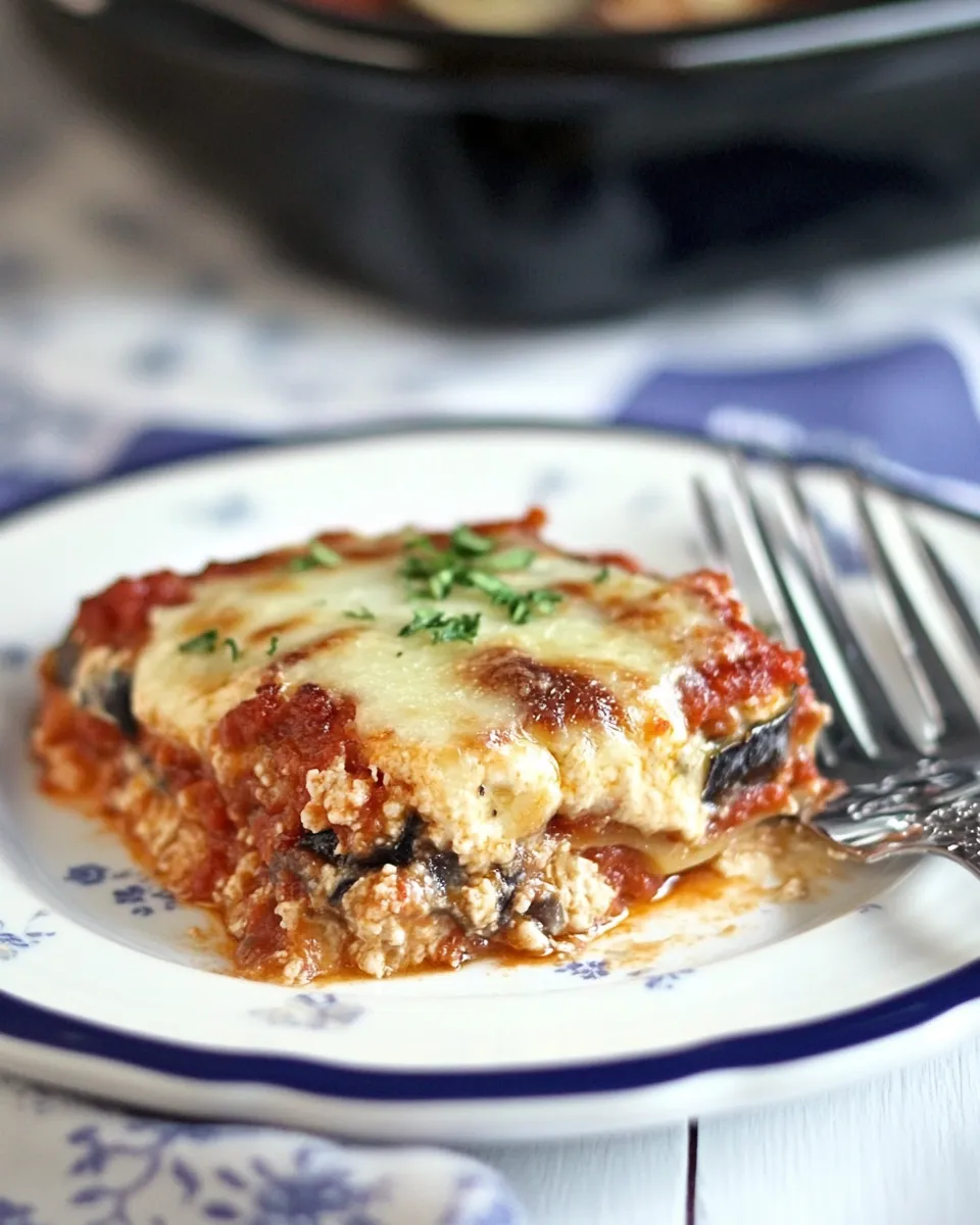 Quick Easy Eggplant Lasagna Recipe dish photo