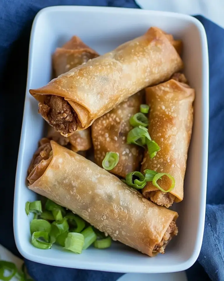 Homemade Easy Frozen Egg Rolls In Air Fryer Recipe Instructions photo