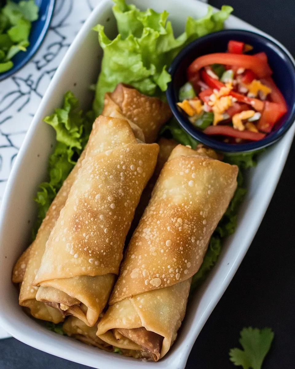 Classic Easy Frozen Egg Rolls In Air Fryer Recipe Instructions image