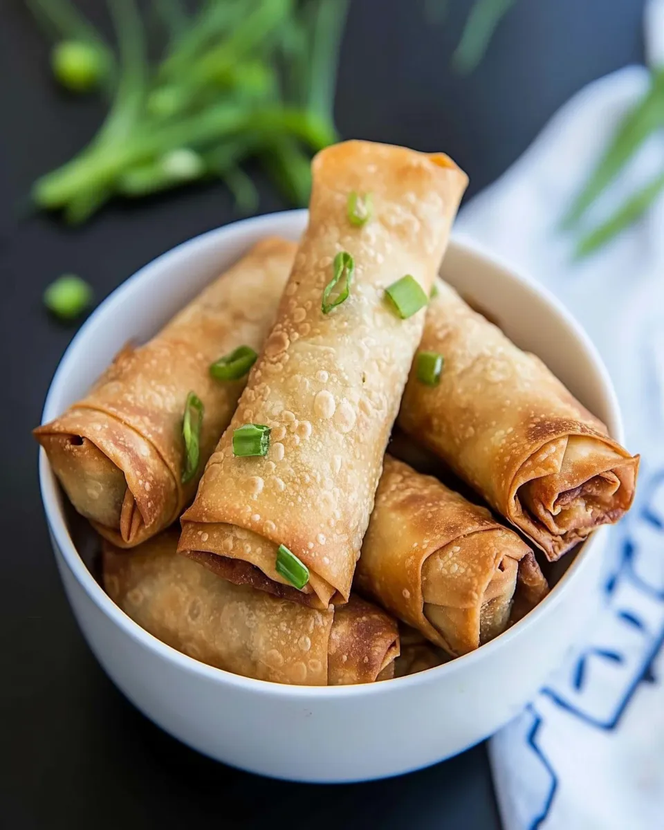 Delicious Easy Frozen Egg Rolls In Air Fryer Recipe Instructions shot