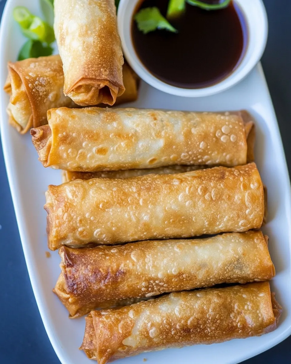 Quick Easy Frozen Egg Rolls In Air Fryer Recipe Instructions recipe photo