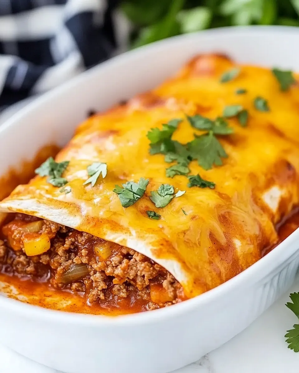 Classic Easy Ground Beef Enchiladas image