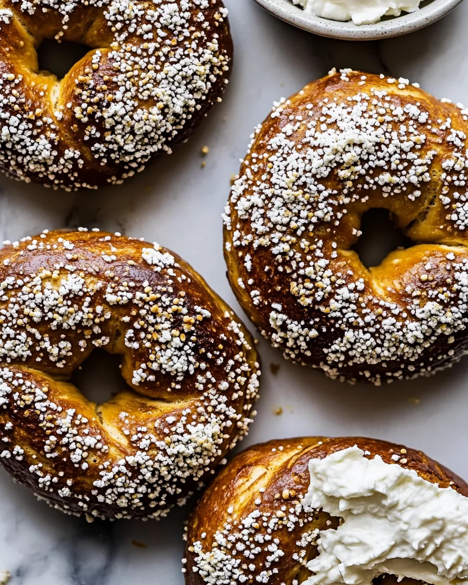 Simple Easy Homemade Pretzel Bagels. picture