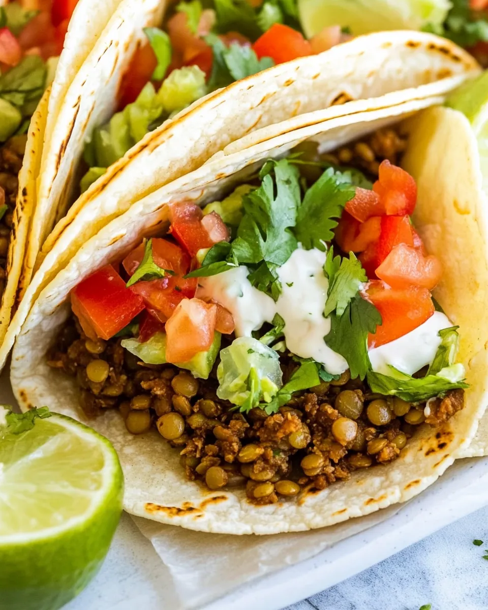 Delicious Easy Lentil Tacos recipe photo