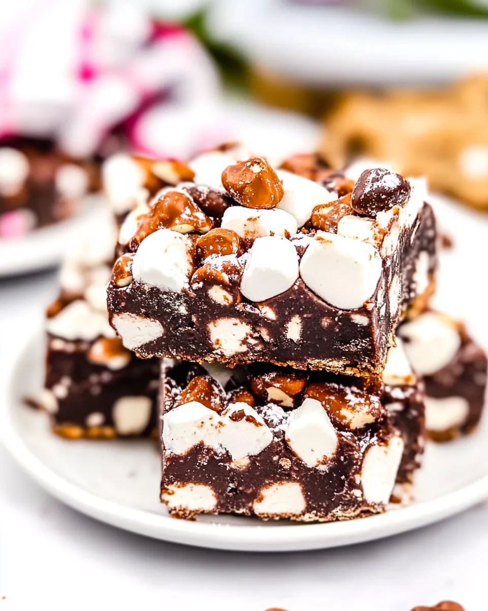 Delicious Easy Rocky Road Bars recipe photo