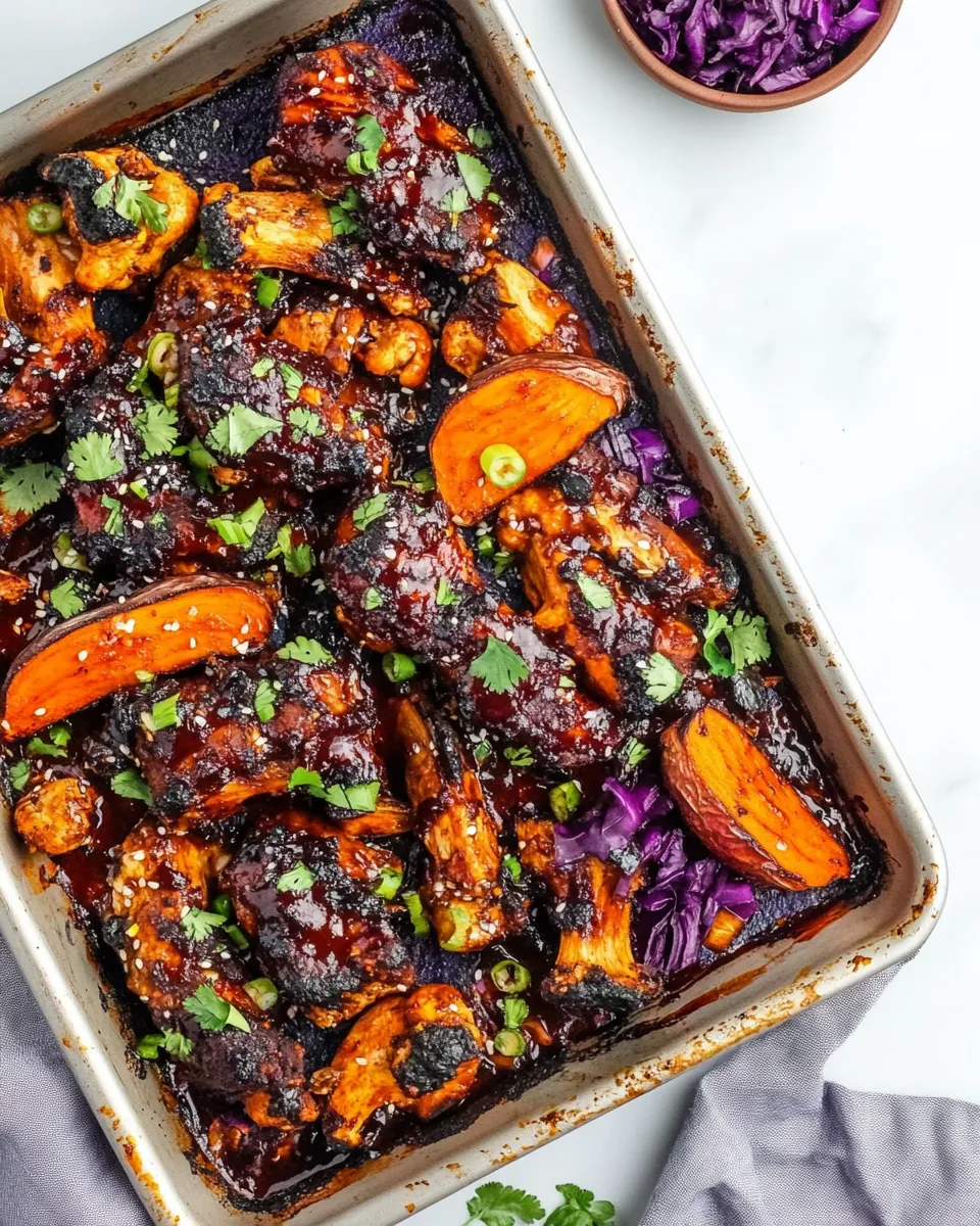 Savory Easy Sheet-Pan Vegan BBQ shot