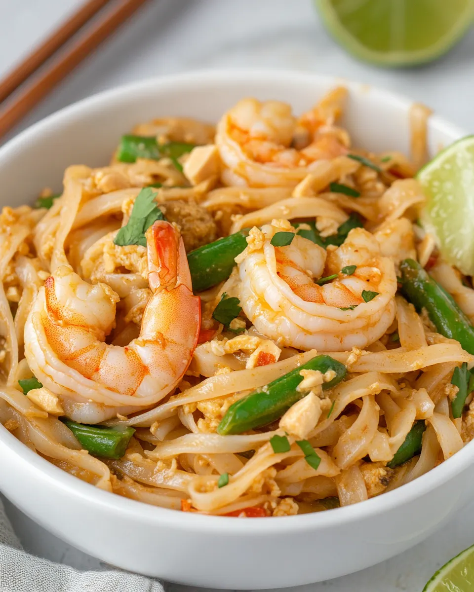 Classic Easy Shrimp Pad Thai dish photo