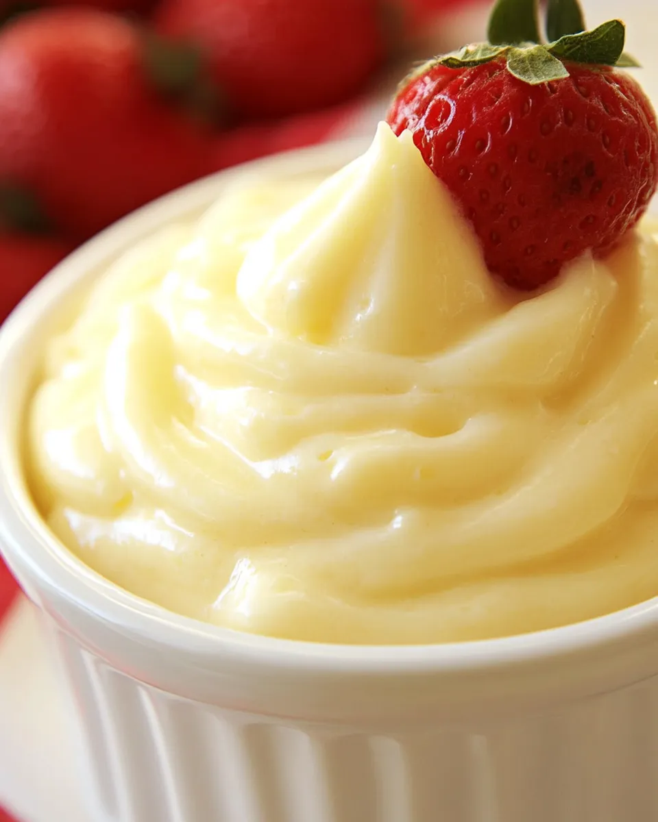 Quick Easy Vanilla Pudding shot