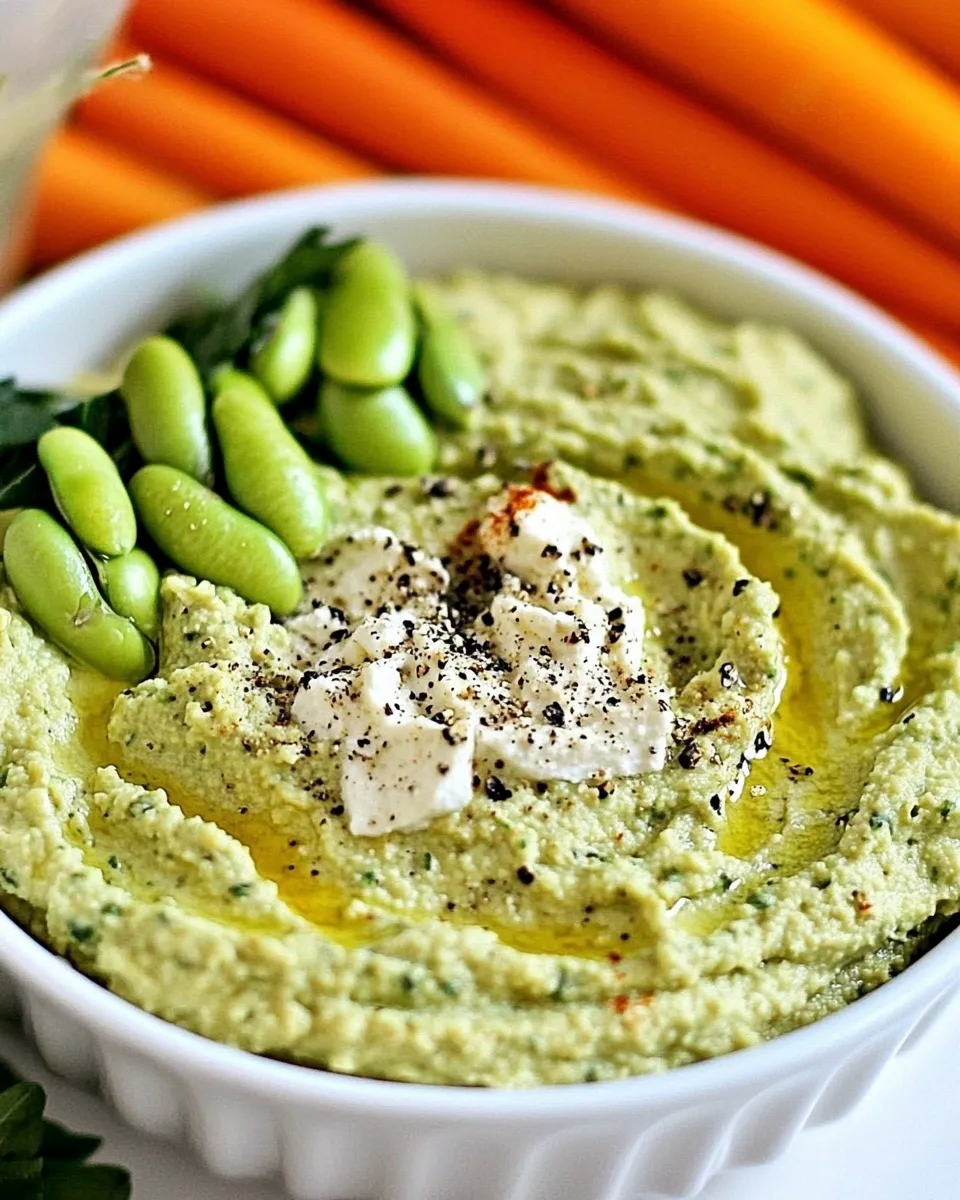Easy Edamame Hummus recipe photo