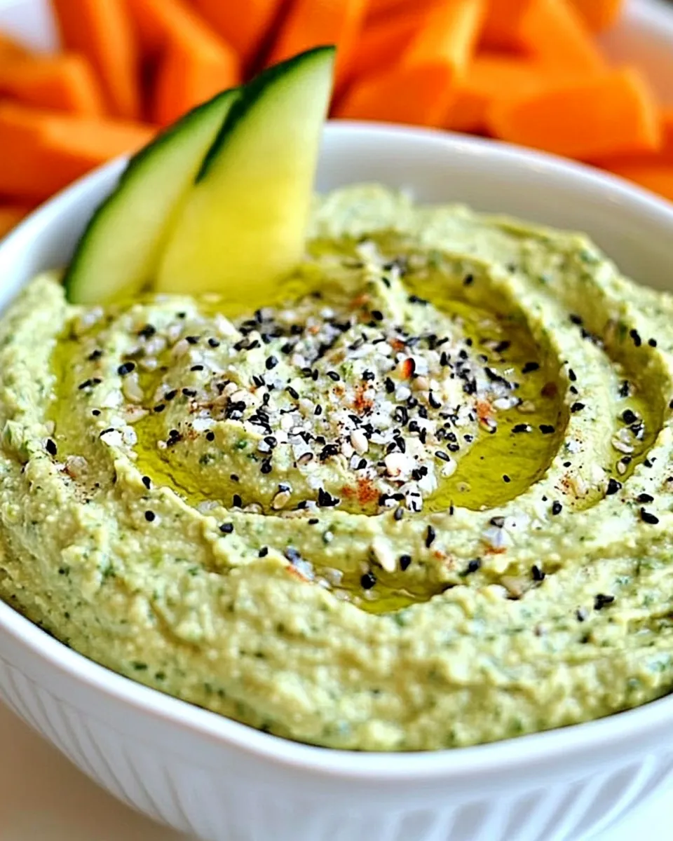 Delicious Edamame Hummus shot
