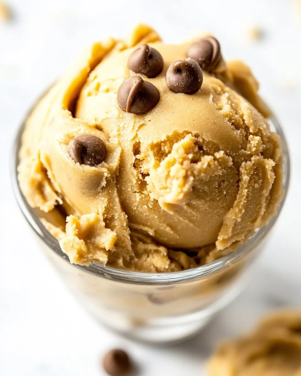 Easy Edible Peanut Butter Cookie Dough Recipe shot