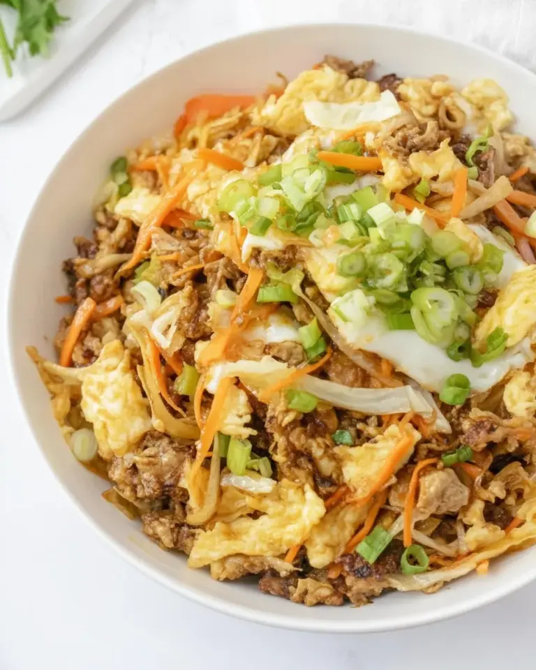 Homemade Egg Roll in a Bowl photo