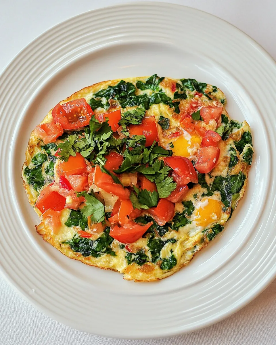 Easy Egg White Omelette food shot