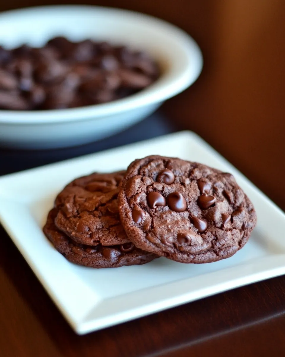 Delicious Espresso Double Chocolate Chip Cookies shot