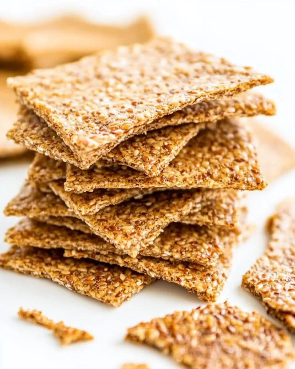 Homemade Flaxseed Crackers photo