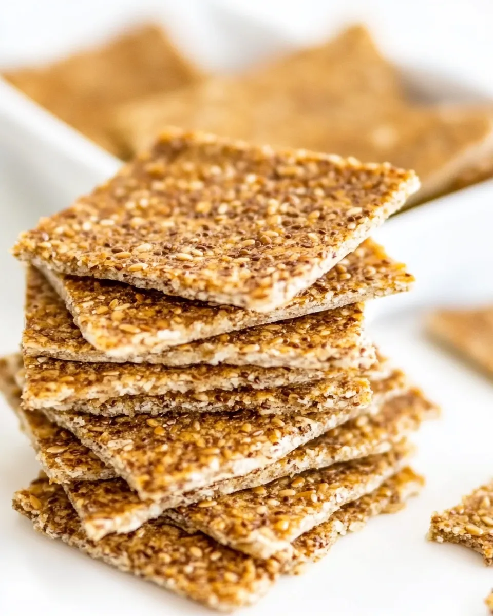 Easy Flaxseed Crackers image