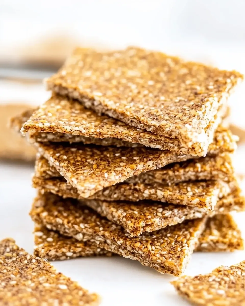 Delicious Flaxseed Crackers recipe photo