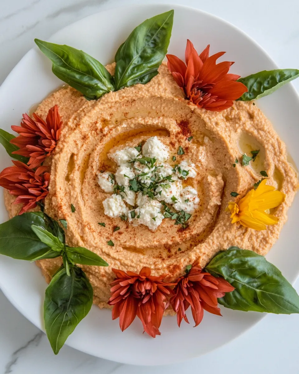 Classic Flower Hummus Platter image