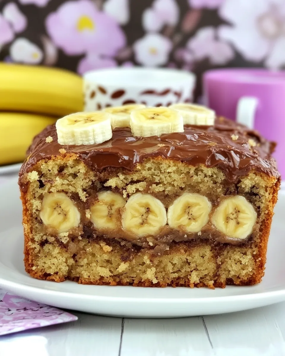 Homemade Fluffernutter Nutella Banana Bread photo