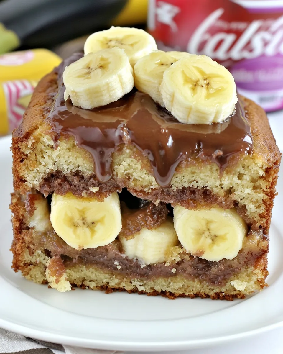 Easy Fluffernutter Nutella Banana Bread recipe photo