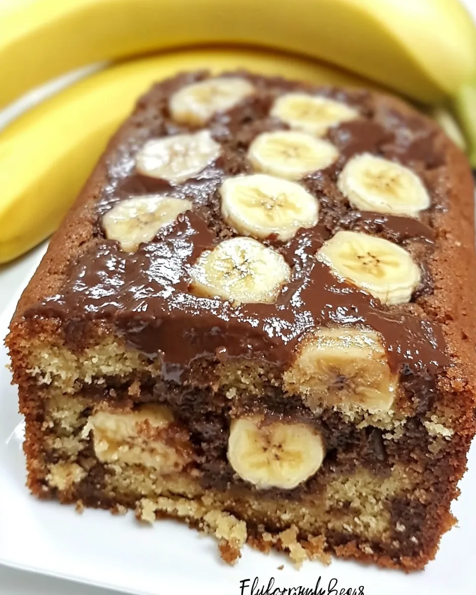 Best Fluffernutter Nutella Banana Bread shot