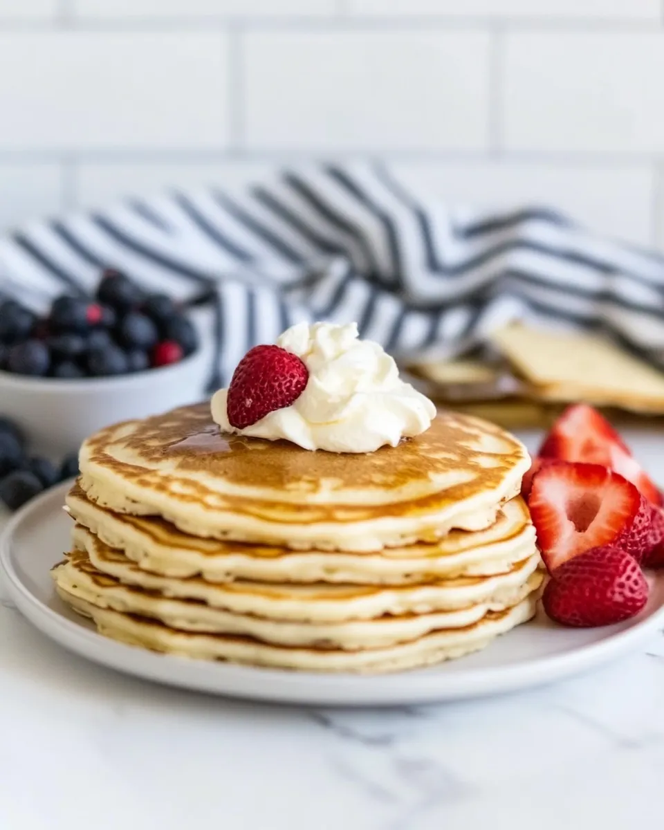 Homemade Fluffy Buttermilk Pancakes photo