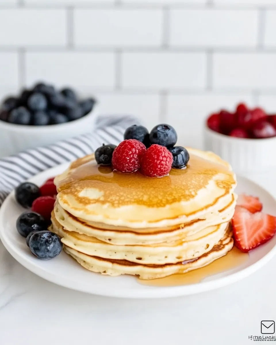 Easy Fluffy Buttermilk Pancakes recipe photo