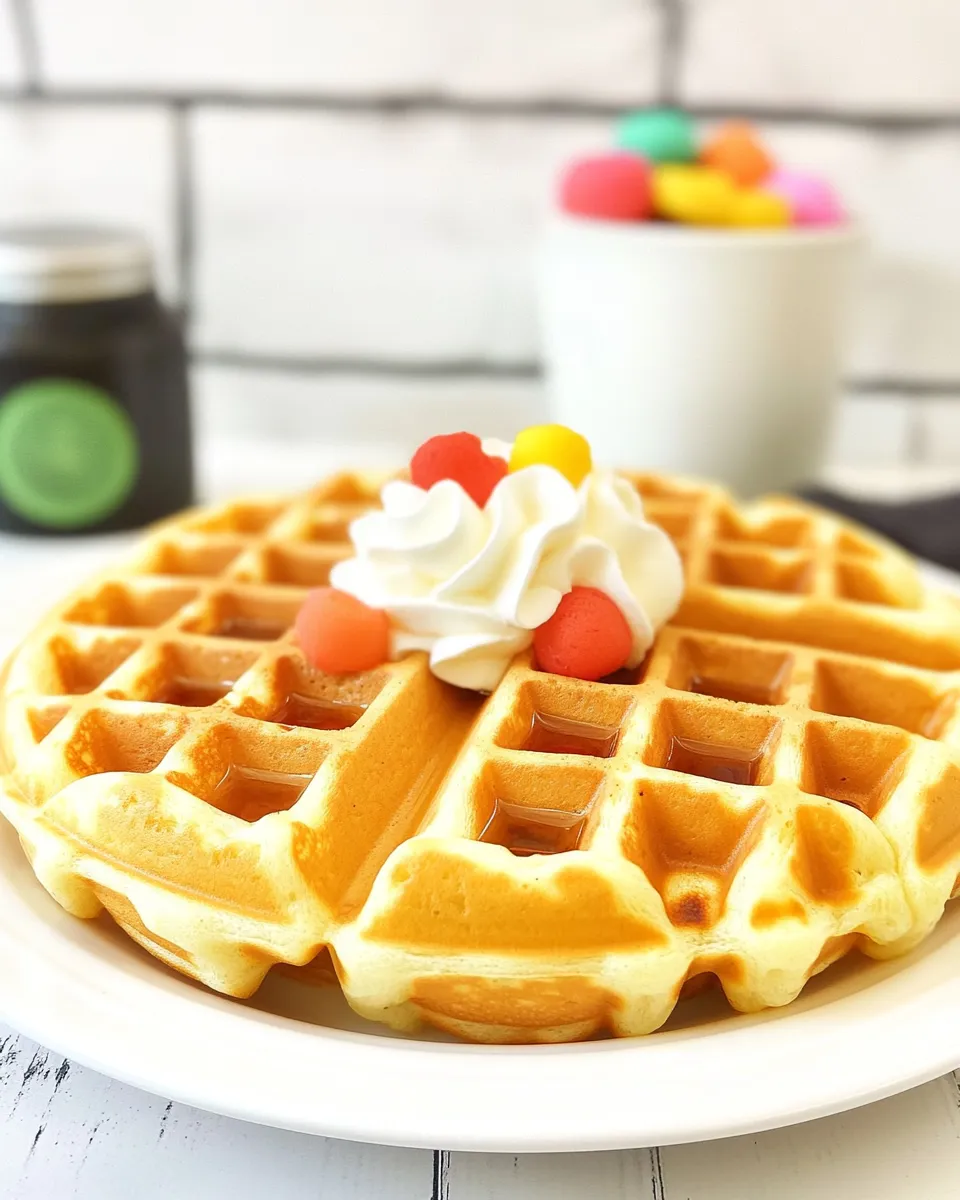 Delicious Fluffy Waffles shot