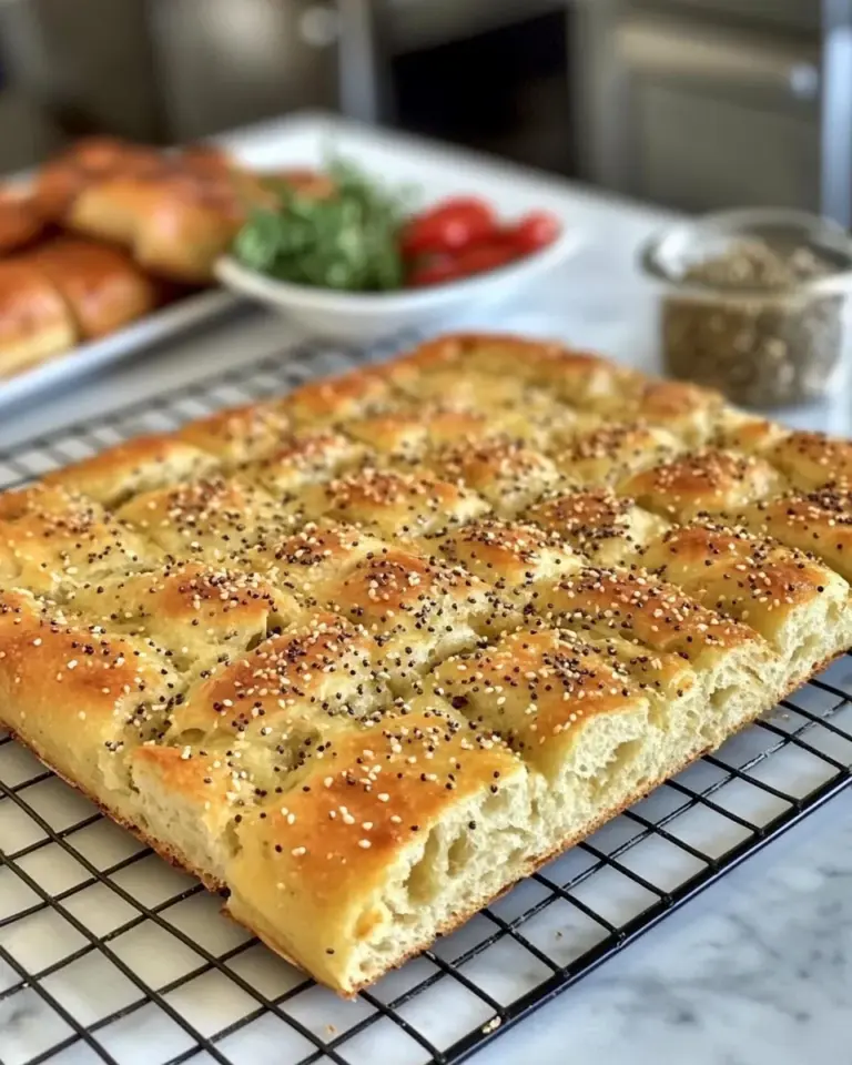 Easy Focaccia Bread With Everything Bagel Seasoning From Trader Joes photo