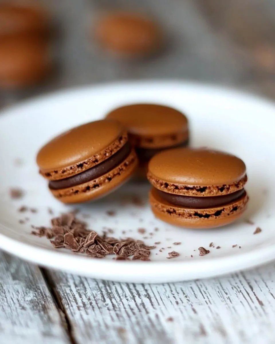 Delicious French Chocolate Macaron Recipe recipe image