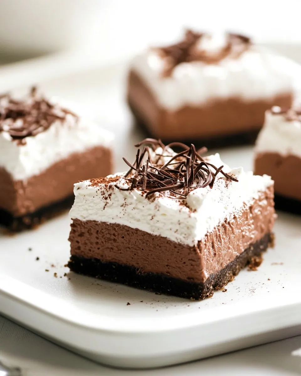 Classic French Silk Pie Bars image