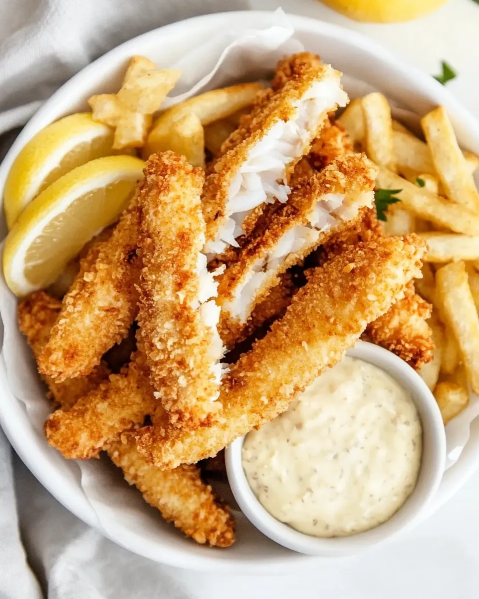 Tasty From Scratch Air Fryer Fish Sticks shot