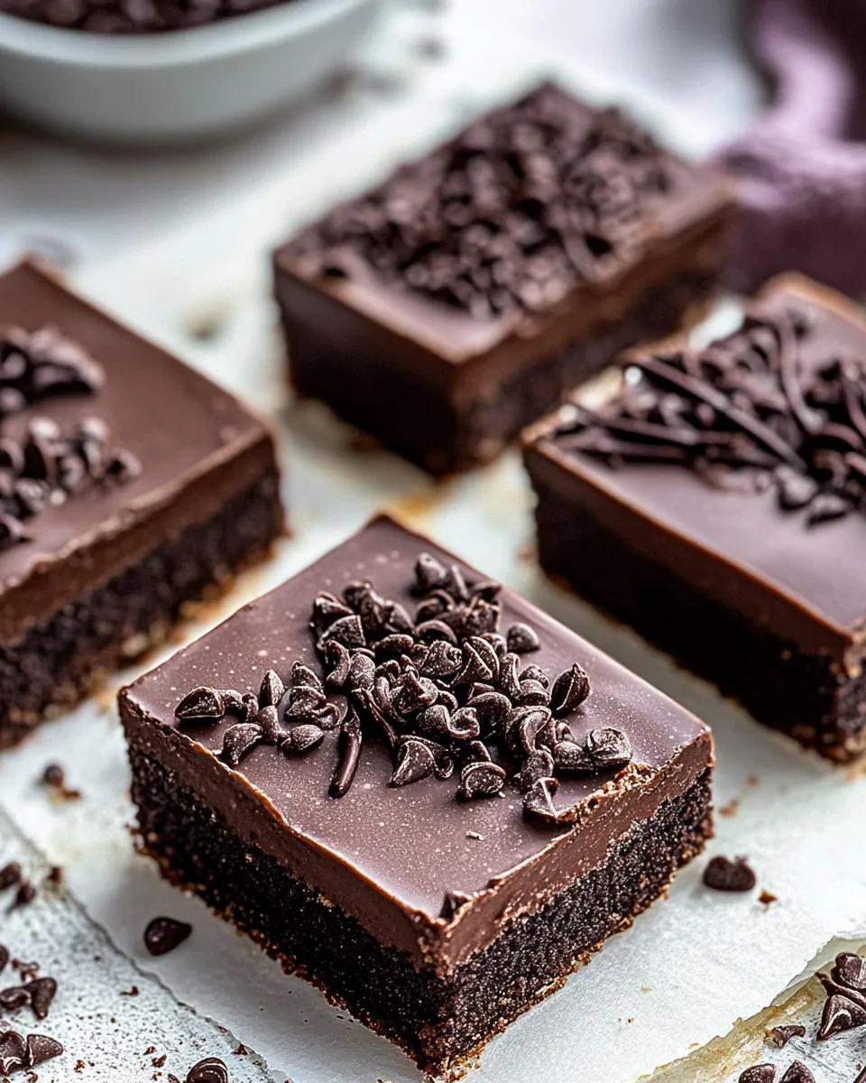 Homemade Frosted Chocolate Fudge Pop Tart Bars. picture