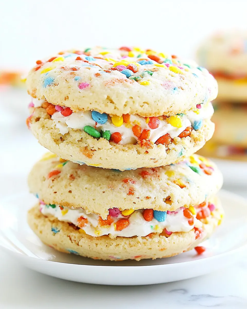 Delicious Fruity Pebbles Whoopie Pies image